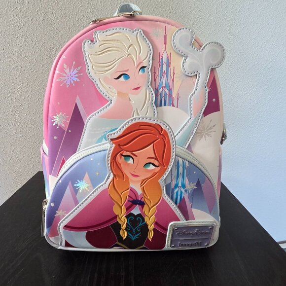 Disney Parks Frozen Elsa & Anna Mini Backpack - Picture 1 of 5